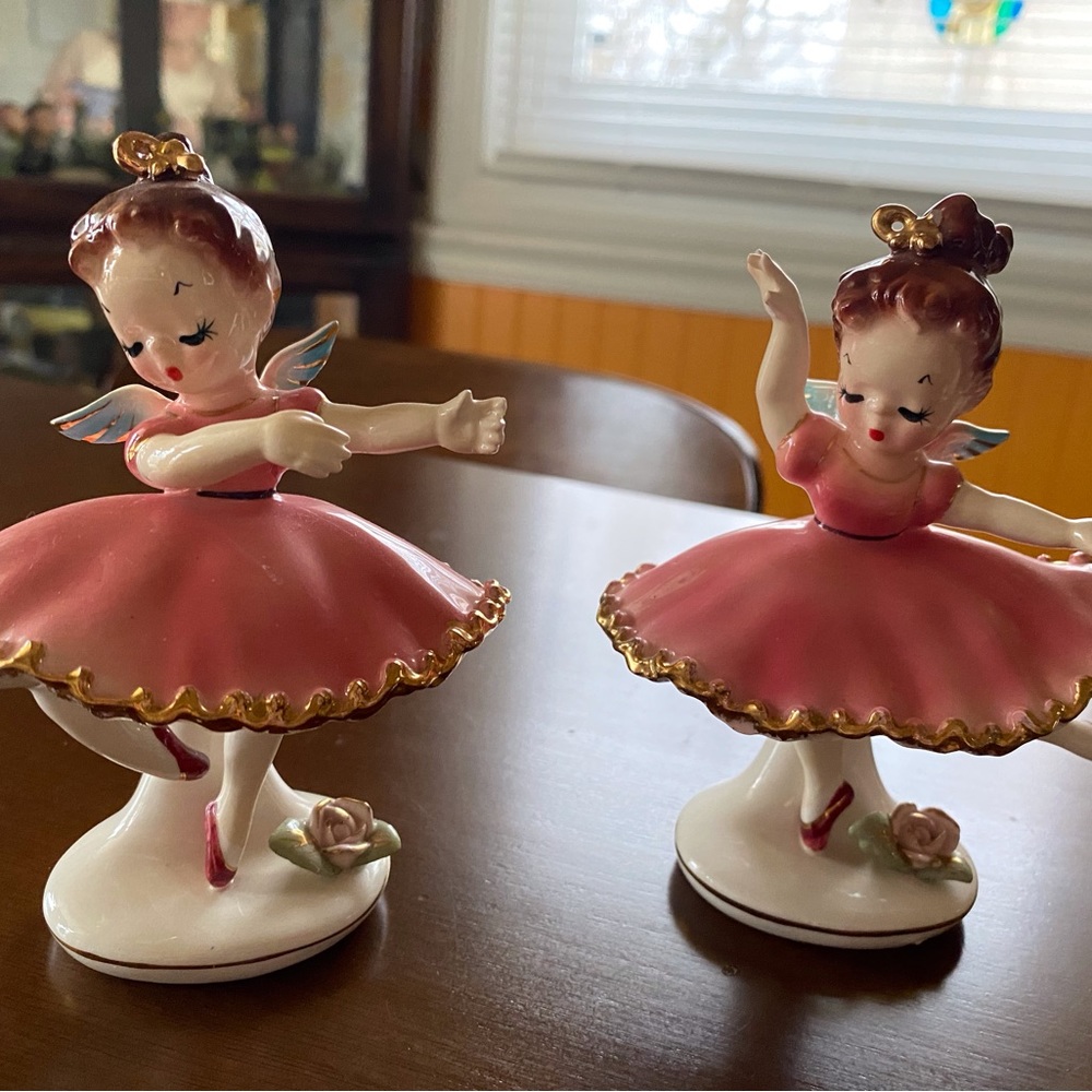 Vintage A. Tamchin Ballerina Angel Pair